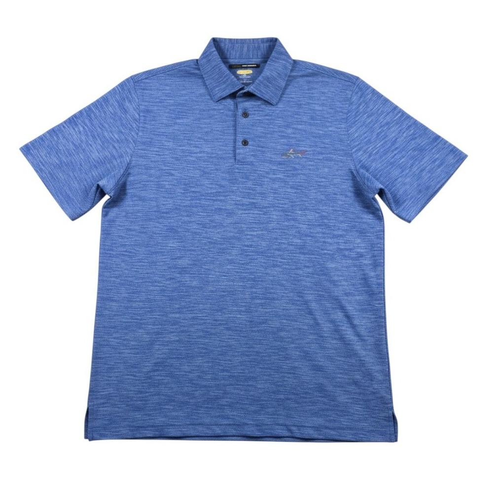Greg Norman PlayDry Golf Performance Polo Blue Mens Medium
